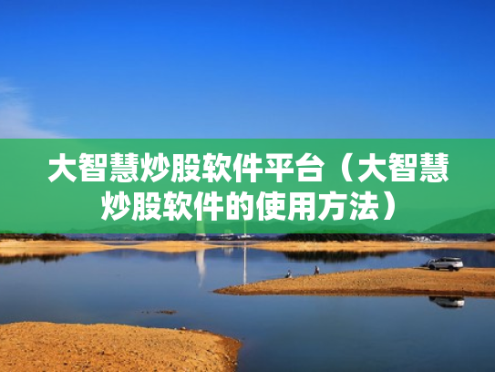 大智慧炒股软件平台（大智慧炒股软件的使用方法）