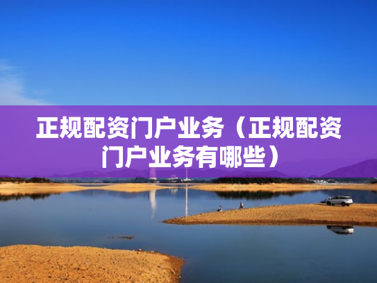 正规配资门户业务（正规配资门户业务有哪些）